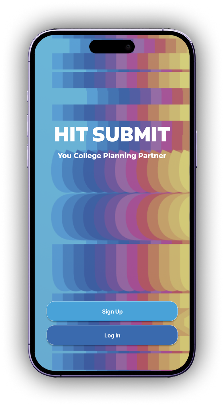 A mockup from the Hit Submit mobile prototype.