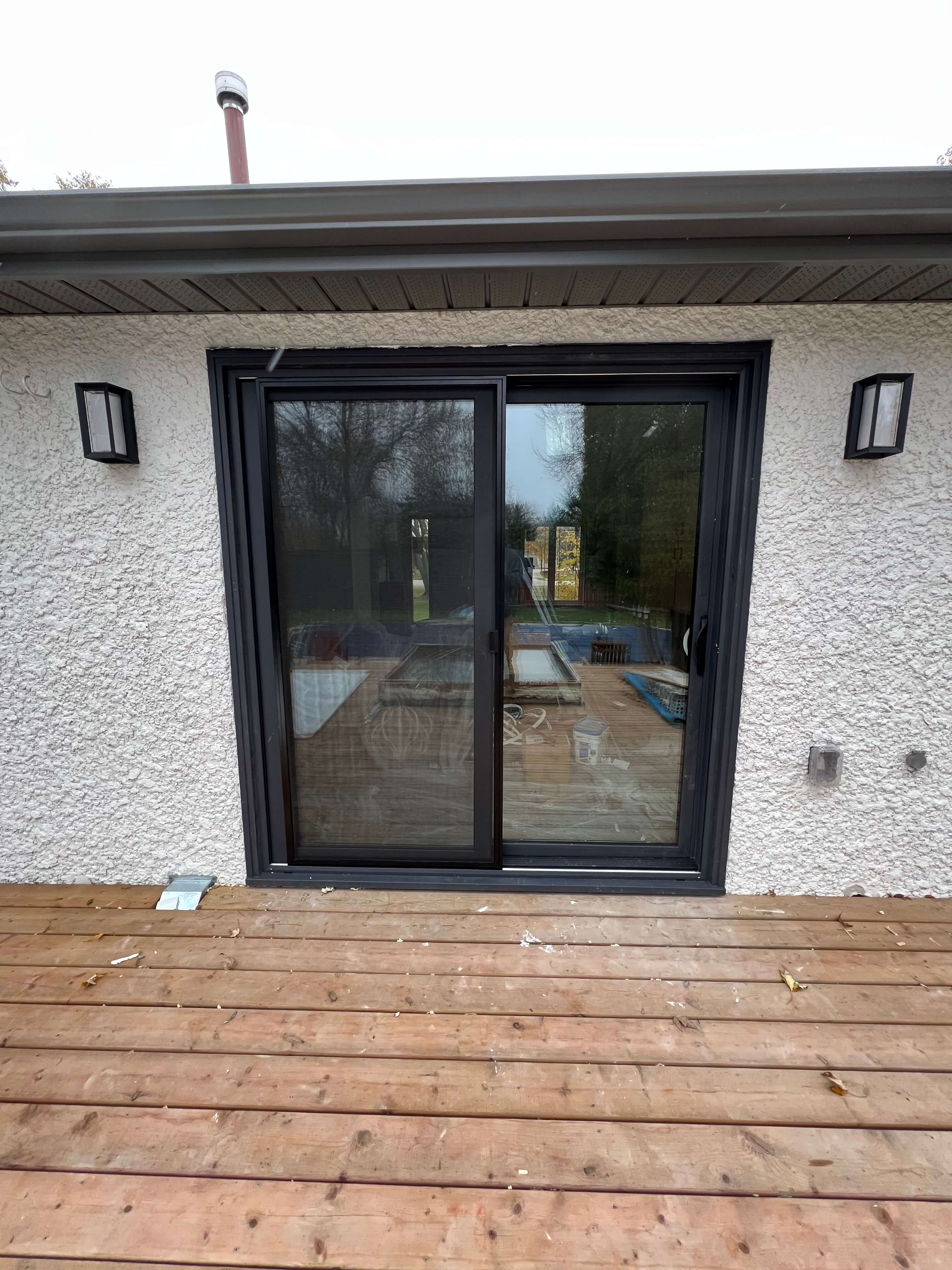 backyard glass door replacement and instalment 