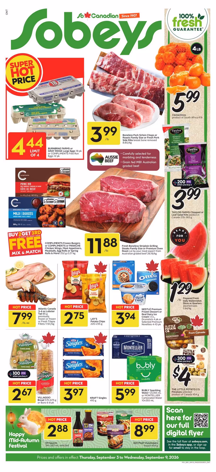 Sobeys flyer September 3 – September 9, 2026 - page 1 of 28