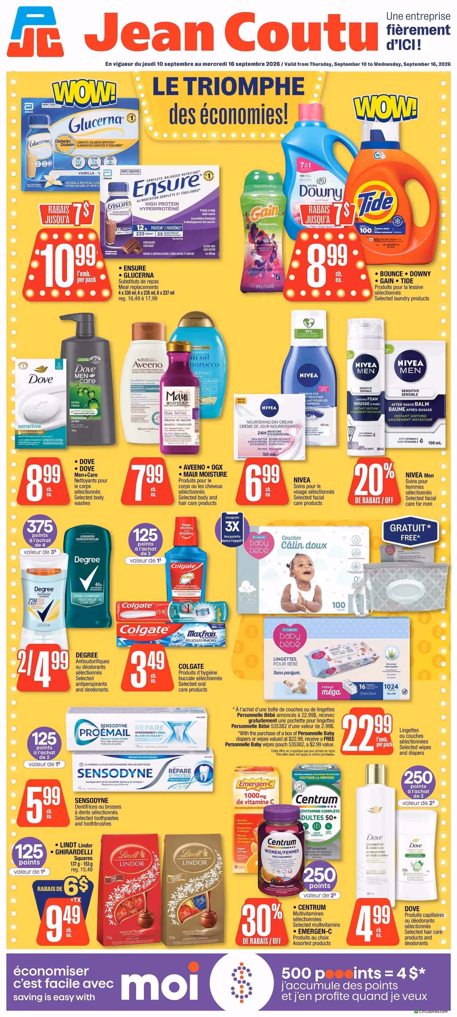 Circulaire Jean Coutu du jeudi 10 septembre au mercredi 16 septembre 2026 - page 1 of 11