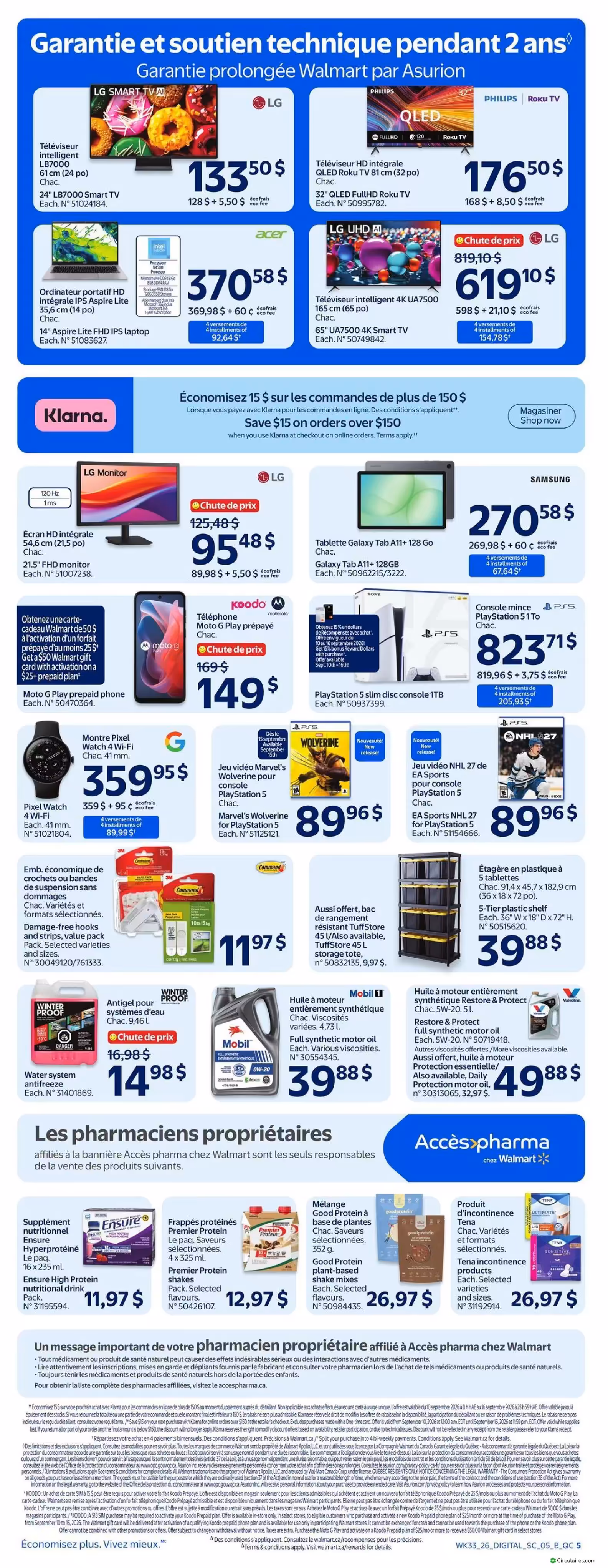 Circulaire Walmart du jeudi 10 septembre au mercredi 16 septembre 2026 - page 8 of 34