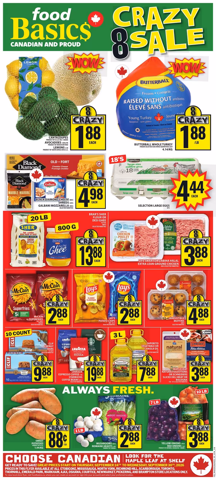 Food Basics flyer September 24 – September 30, 2026 - page 1 of 18