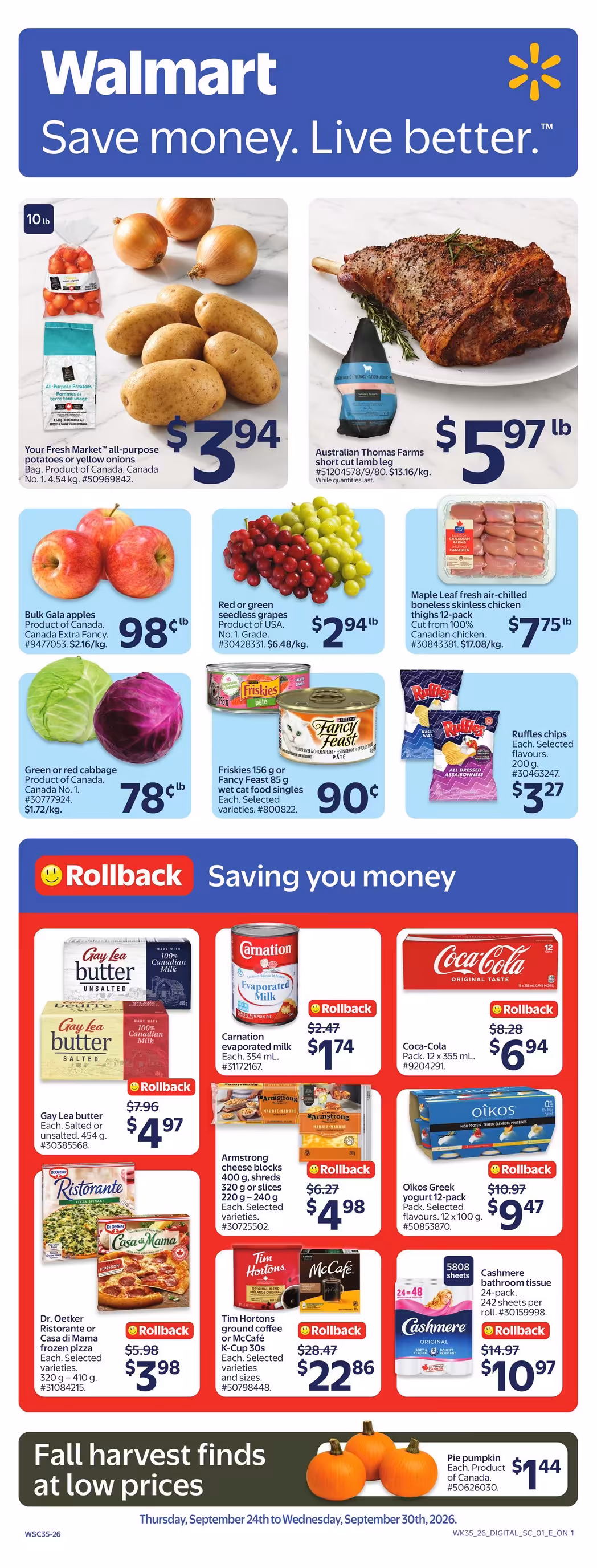 Walmart flyer September 24 – September 30, 2026 - page 1 of 26