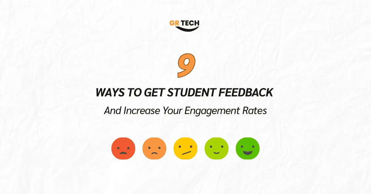 Cover image on ways to get student feedback during orientation