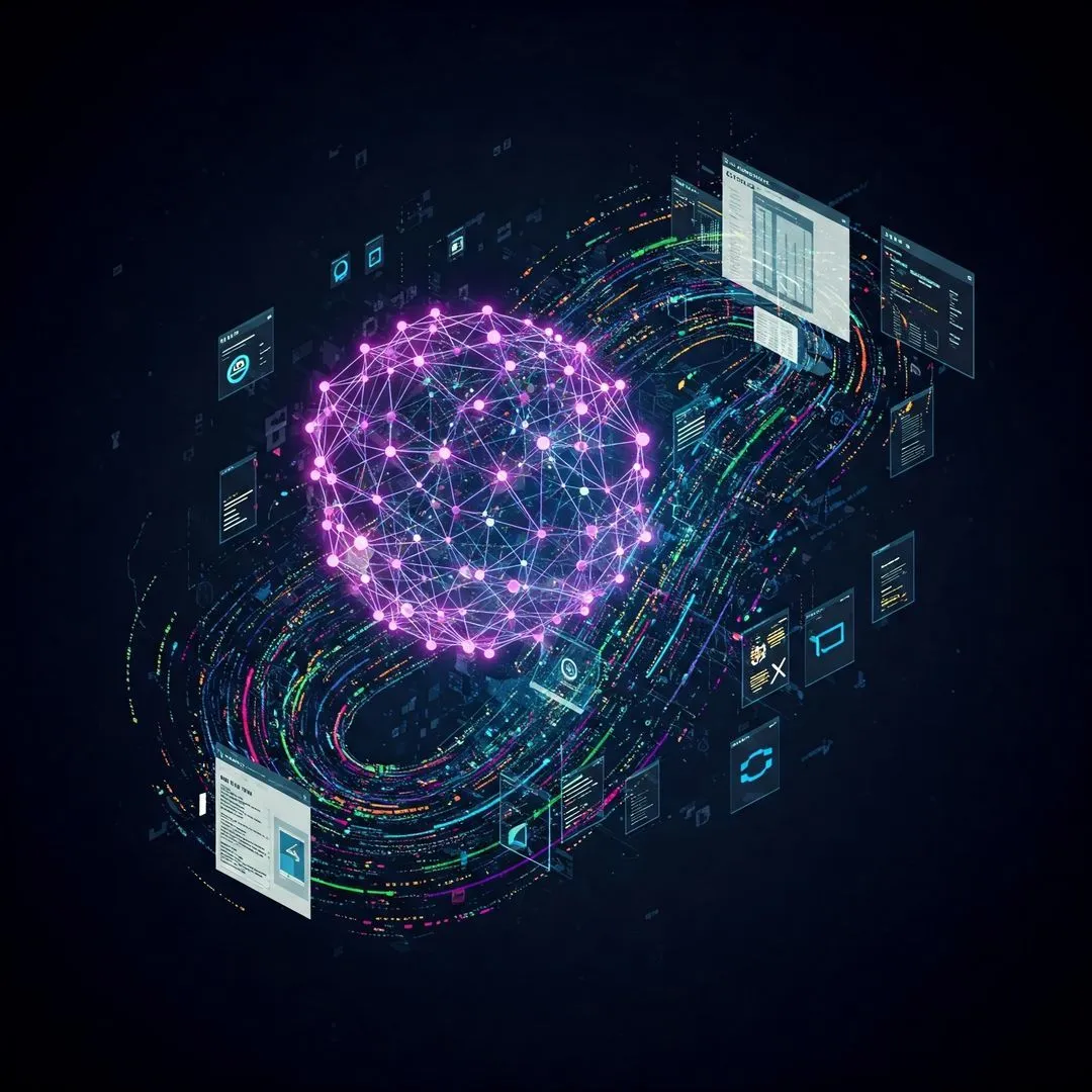 Illustration of AI in software development