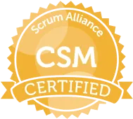 CSM certified badge