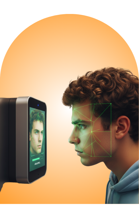 AI-powered facial recognition system for secure access and identity verification