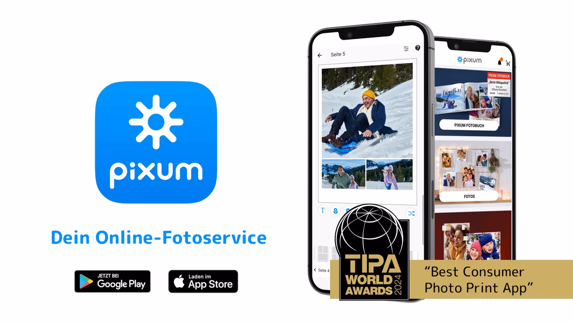 Display Ad of Pixum on a phone