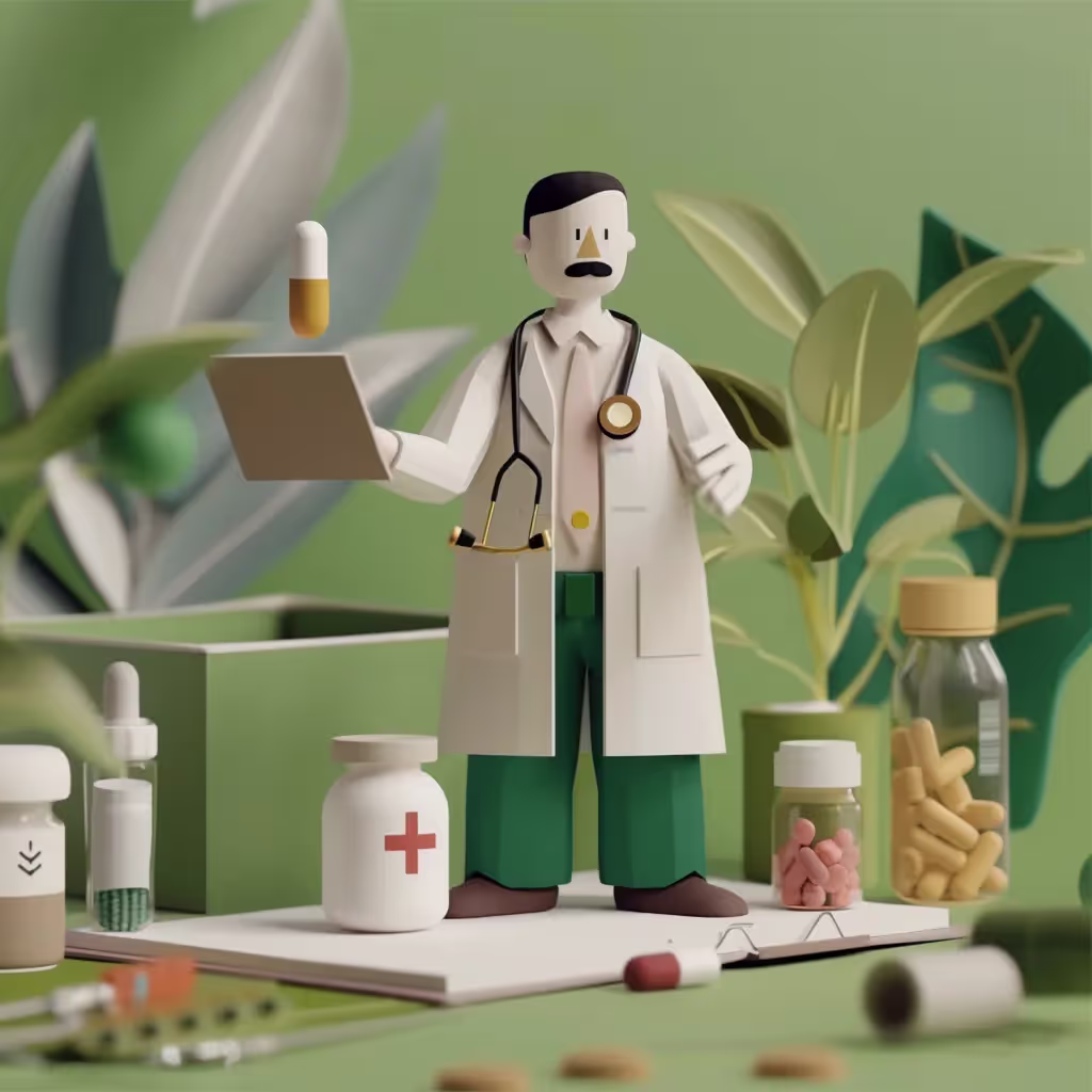 Animiertes Video in dem der Doktor ein medizinisches Thema erklärt