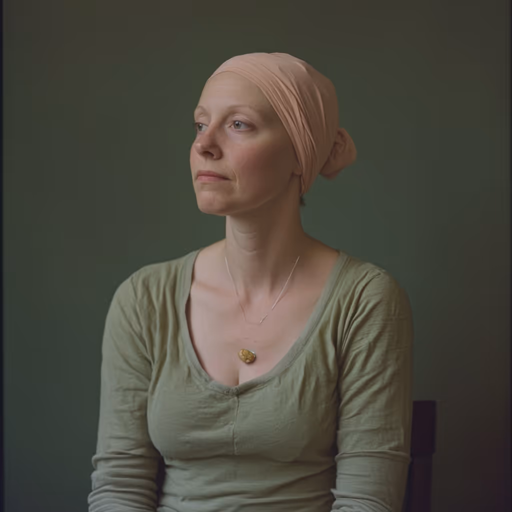 An illustration showing early symptoms of breast cancer.