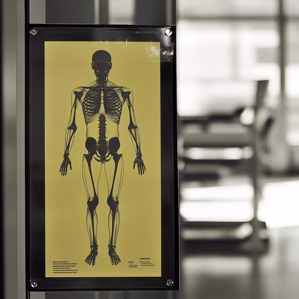 A warning sign about the risks associated with full body scans.