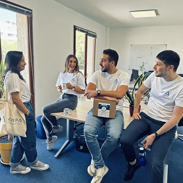 L'équipe ARPA Trafic en réunion