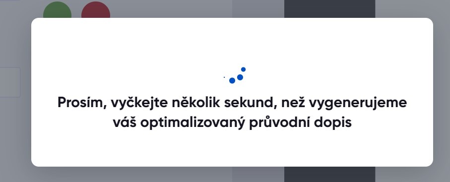 Automatické generování personalizovaného motivačního dopisu