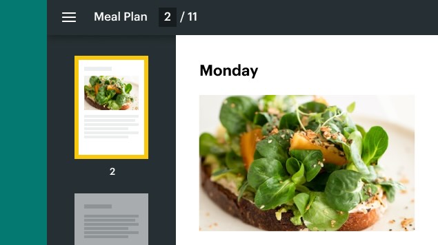 Client recipe library with multi-ingredient dishes in PT Distinction