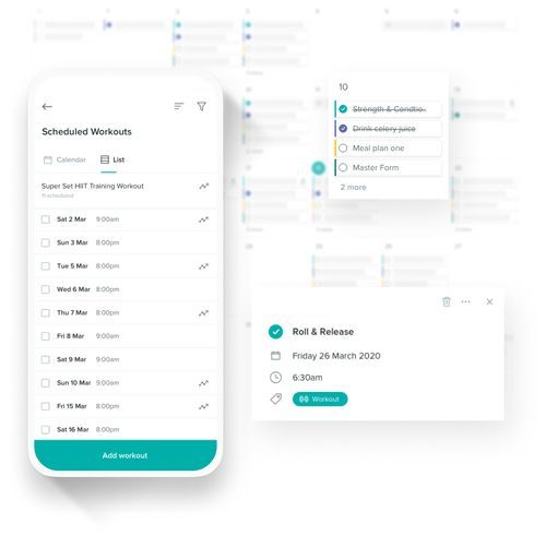 workout scheduling app