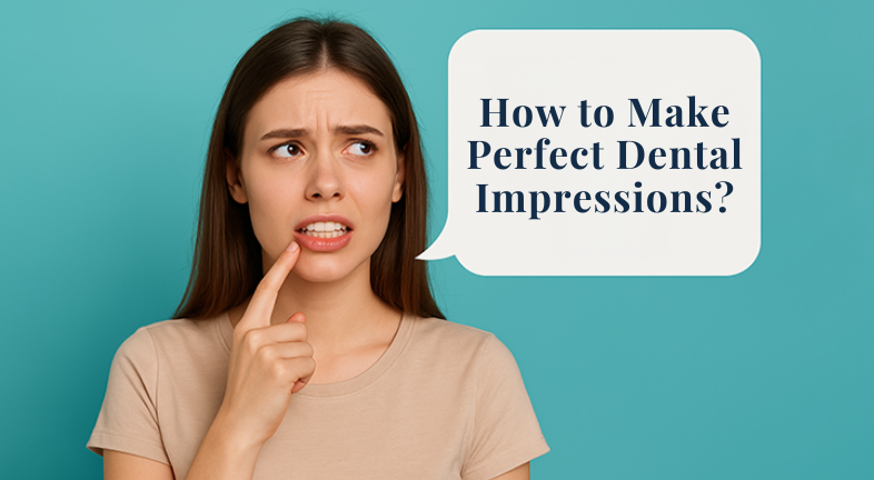 A girl wondering how to make dental impressions?
