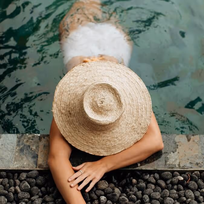 luxury traveller relaxing