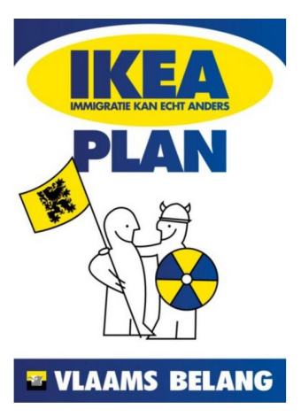 Titelblatt des ‚IKEA-Plans‘ des Vlaams Belang aus dem Jahr 2022