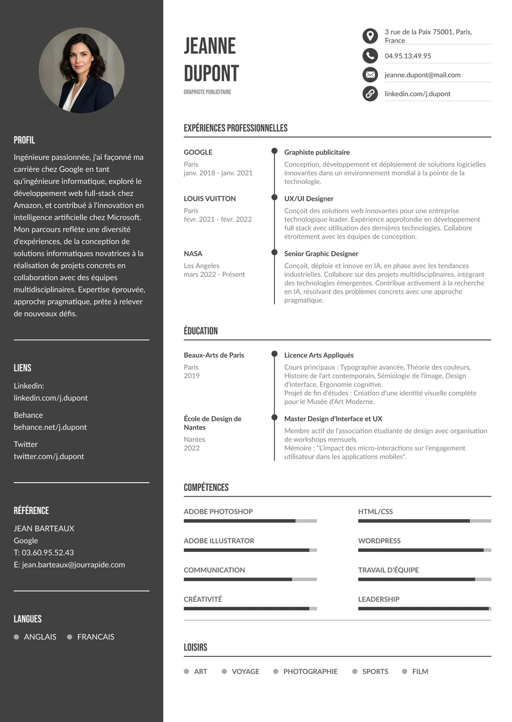 A resume.