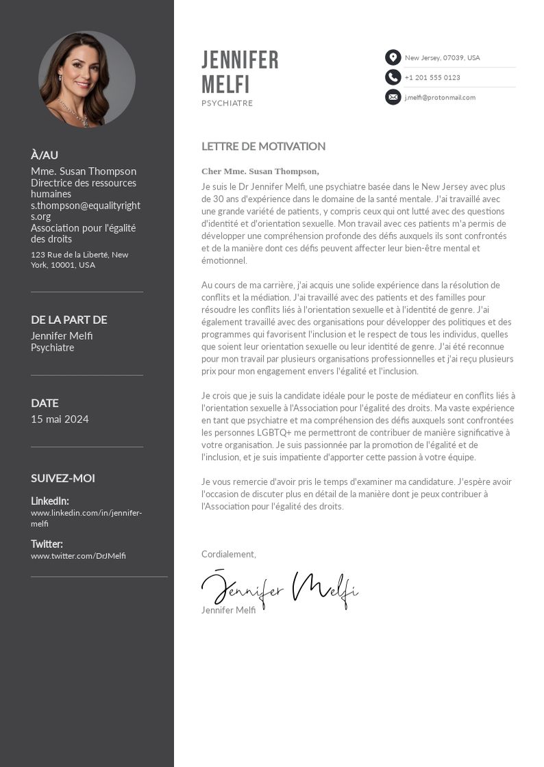 Maîtrisez l'Art de la Lettre de Motivation pour Médiateur en Conflits liés à l'Orientation Sexuelle