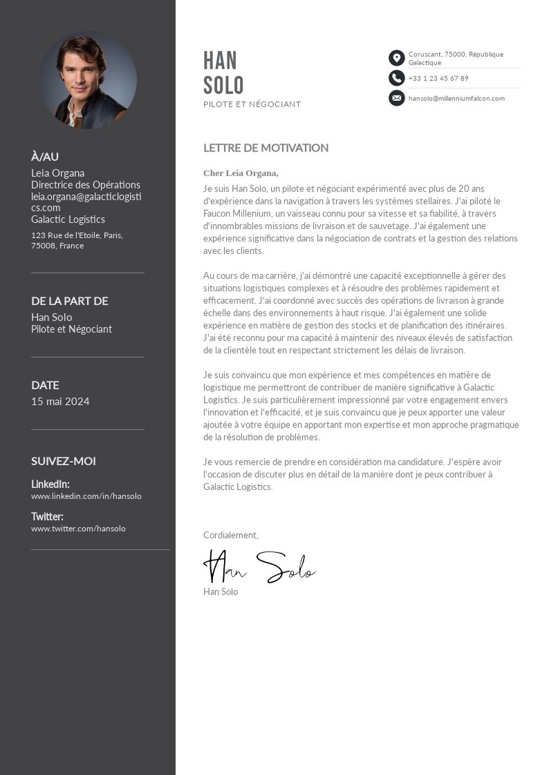 Maîtrisez l'Art de la Lettre de Motivation: Guide Ultime pour un Poste de Superviseur Logistique