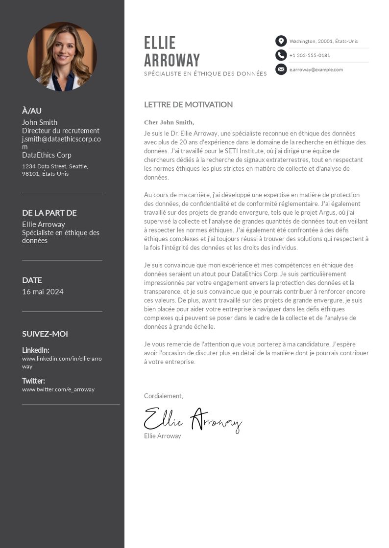 Décryptage : Comment Rédiger une Lettre de Motivation Imparable pour Spécialiste en Éthique des Données