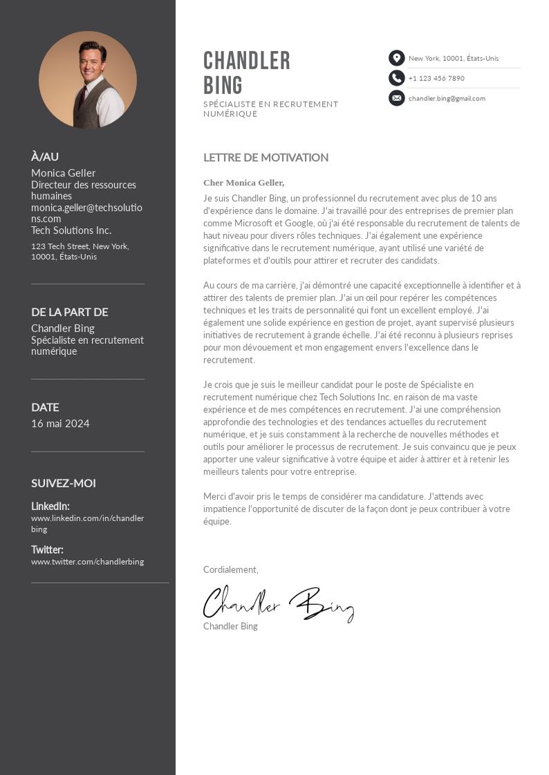 Maîtrisez l'art de la Lettre de Motivation: Guide Complet pour un Spécialiste en Recrutement Numérique