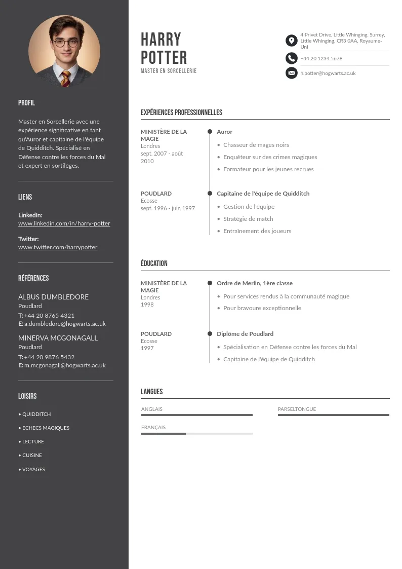 Exemples De CV Master Conseils Et Mod les Efficaces Exemples De CV Master Conseils Et Mod les Efficaces