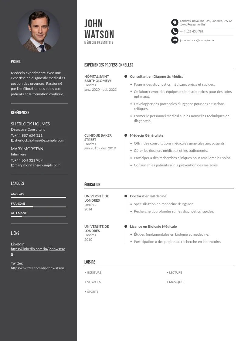 CV MUC : Guide et Exemple Gratuit pour 2025