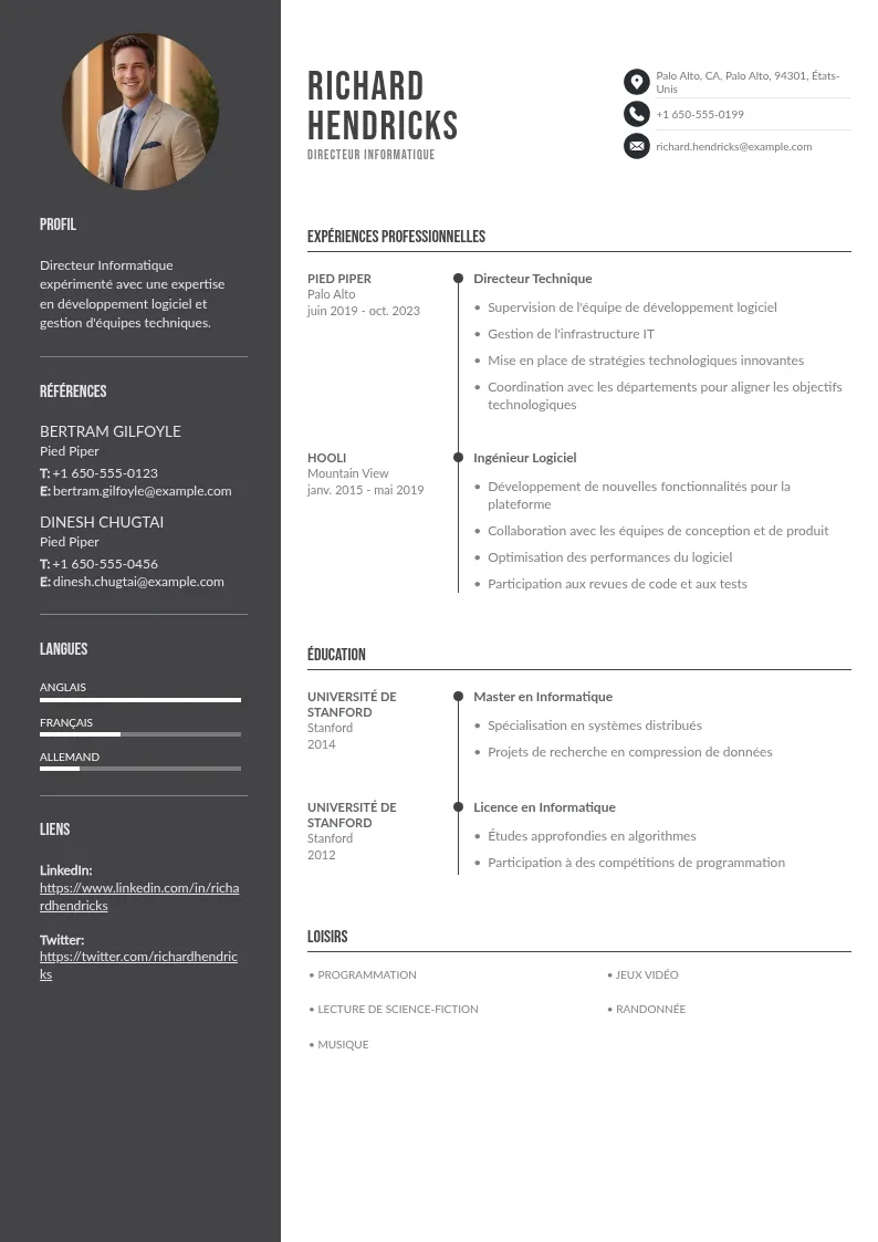 CV de directeur informatique : Conseils et modèle à suivre