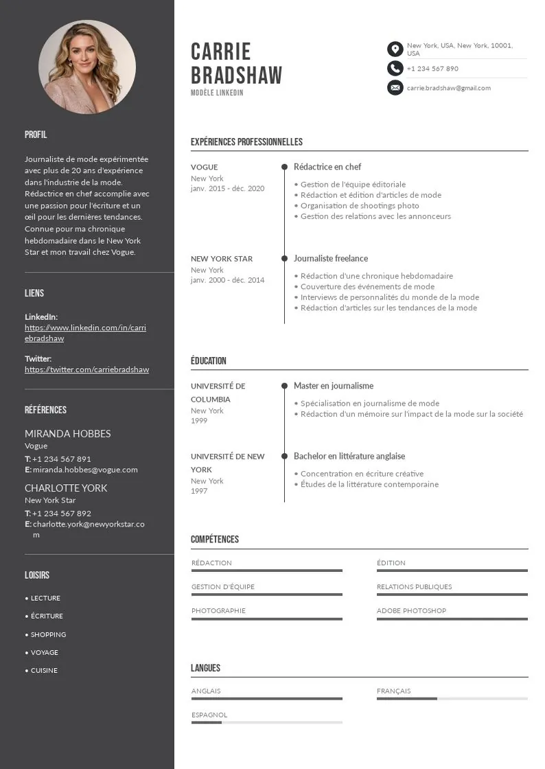 Guide de rédaction CV LinkedIn + Modèles à télécharger