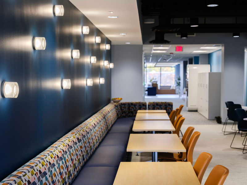 Gray Ice Higdon office lounge area