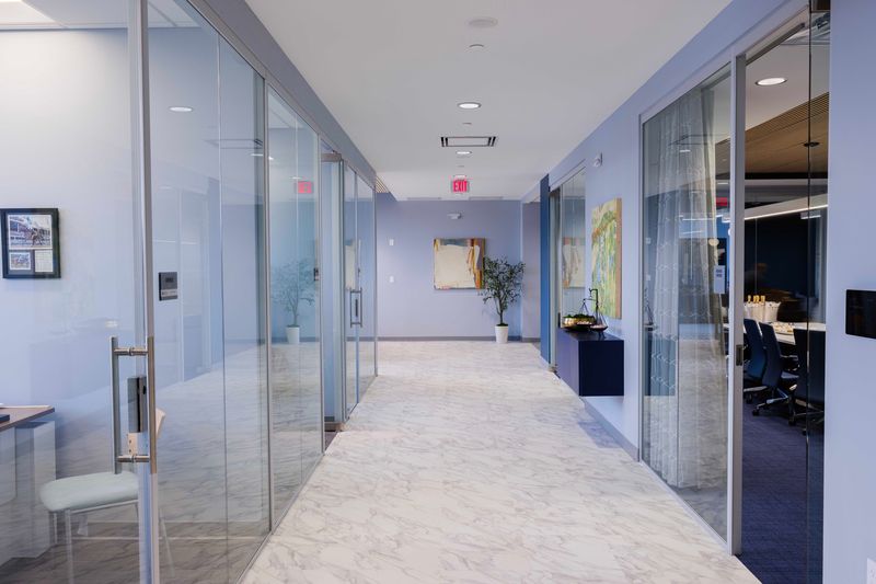 Gray Ice Higdon office interior