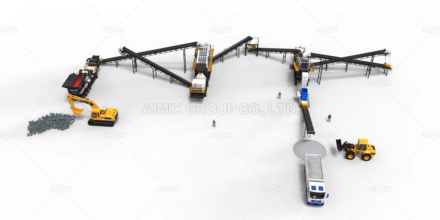 200TPH Mobile Type Crusher and Screening Plant for ProcessingGranite