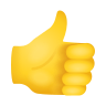 Een duim die als illustratie staat voor het aantal leerling dat zijn geslaagd voor hun praktijk examen. / A thumb that illustrates the number of students who have passed their practical exam.