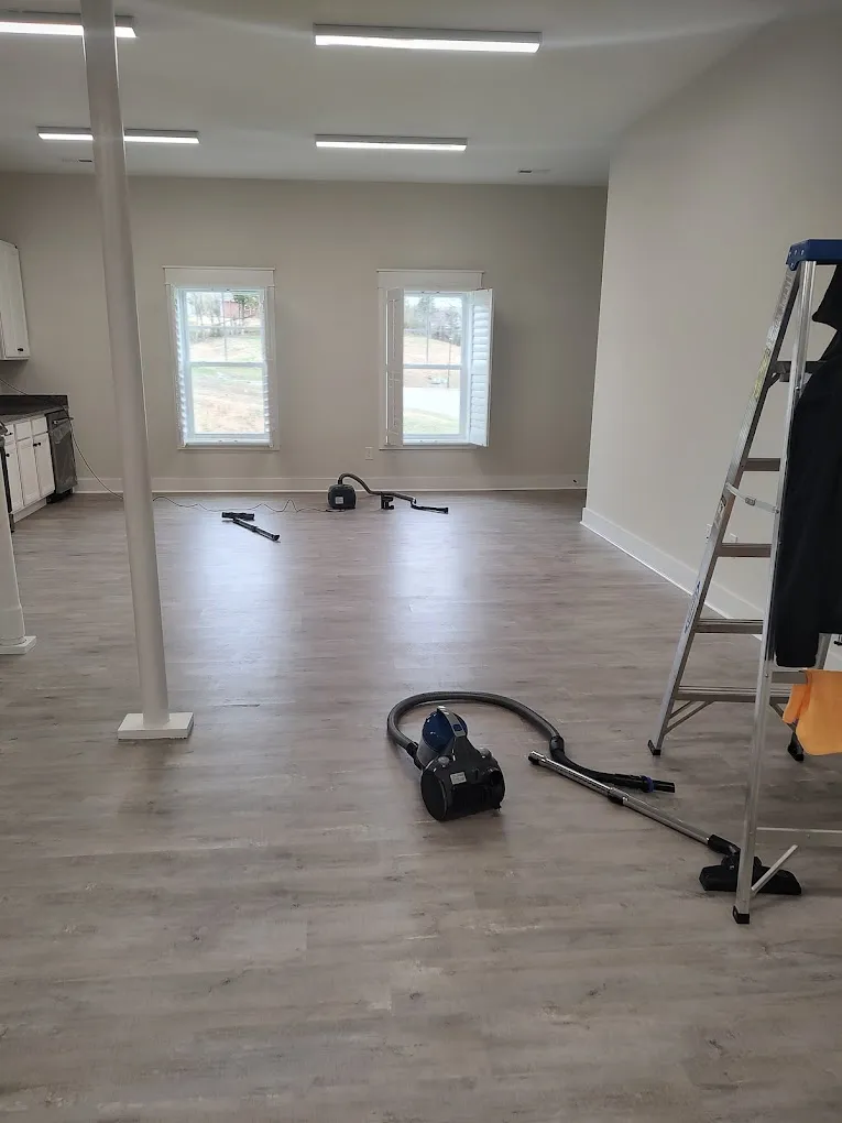 newly cleaned area