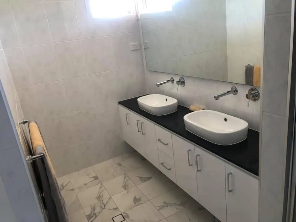 bathroom sink super cleaned up