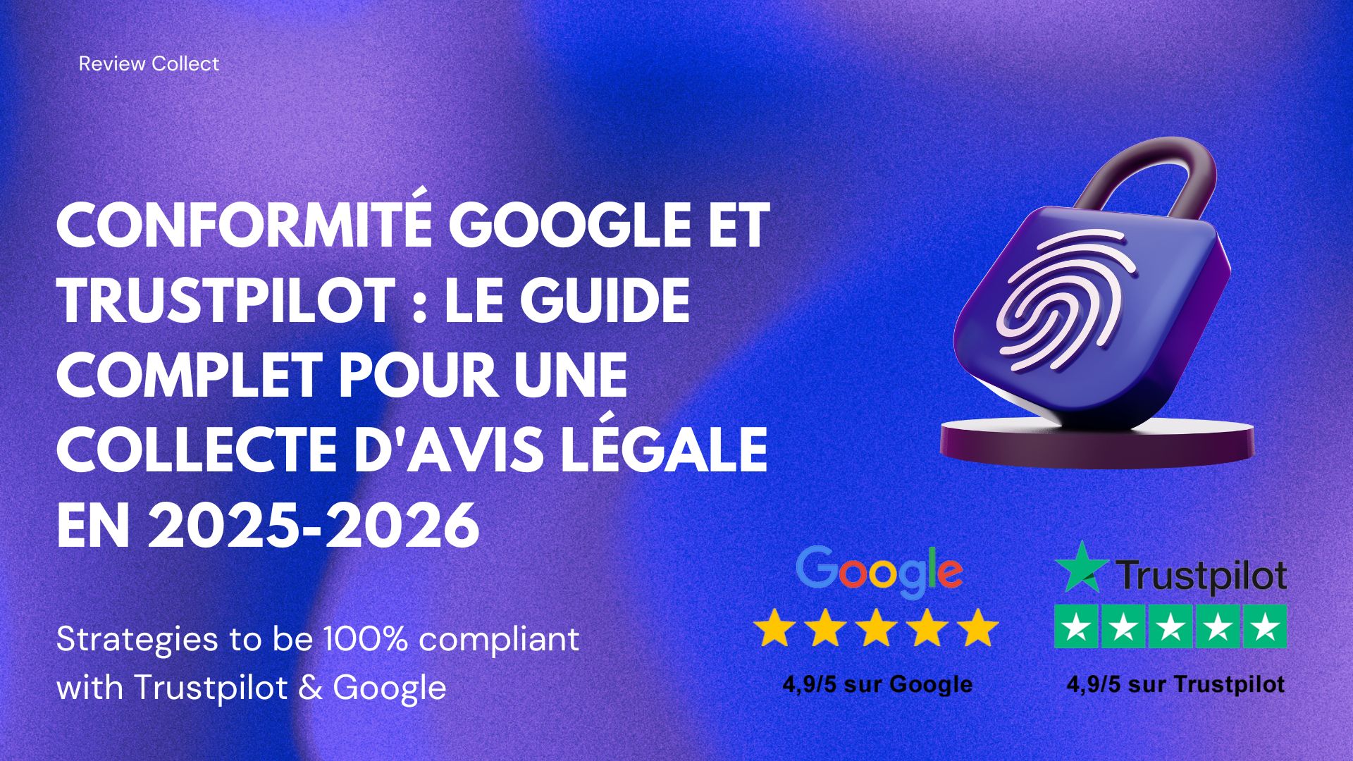 Interface de choix neutre Review Collect entre support client et avis public - conformité Trustpilot Google