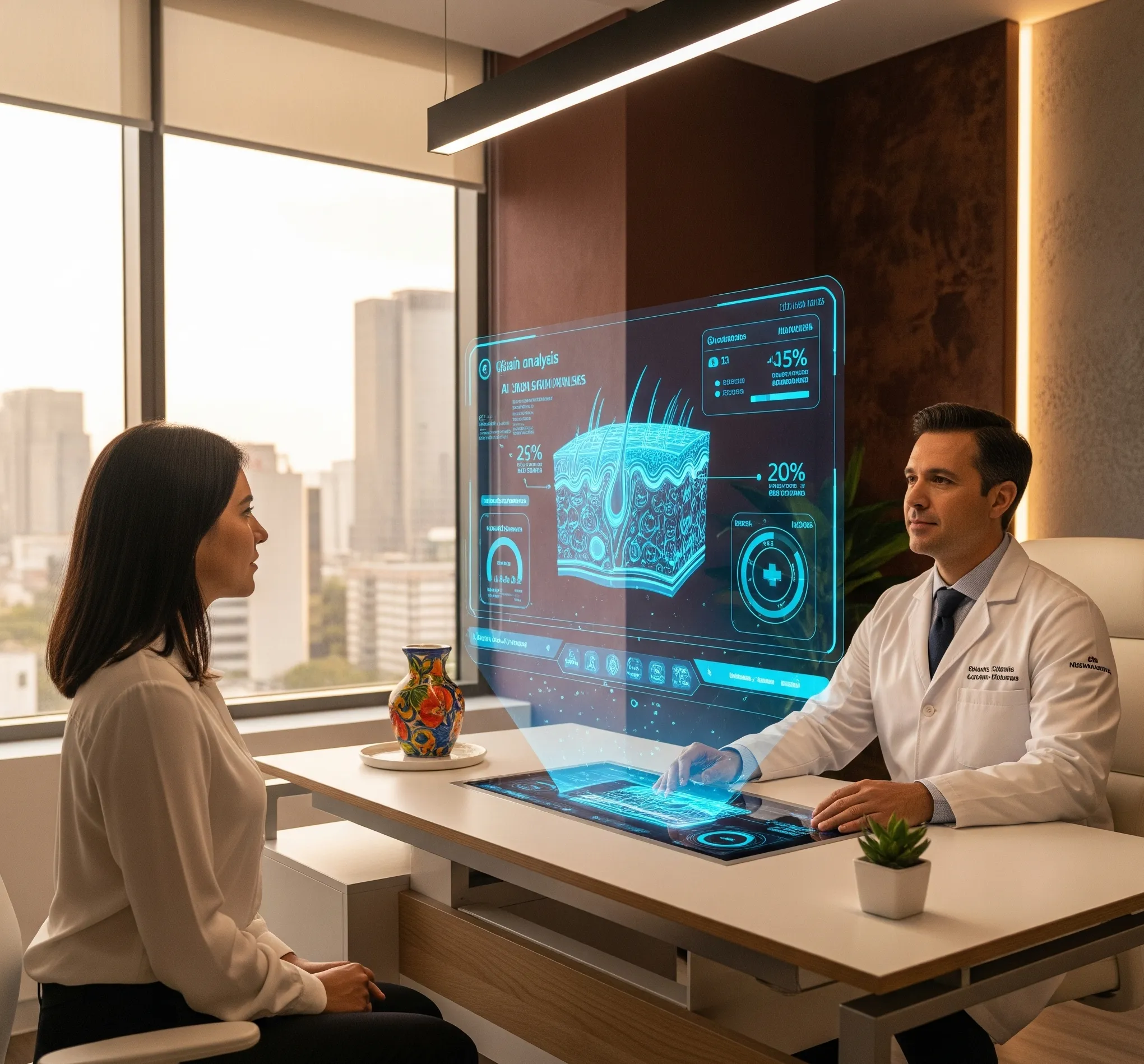 Software de dermatología digital de Luna Salud con expediente médico electrónico, análisis de piel y gestión clínica moderna