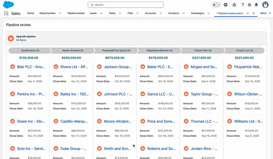 Native Salesforce Kanban Board in a Screen Flow: a card is dragged but stays in its column