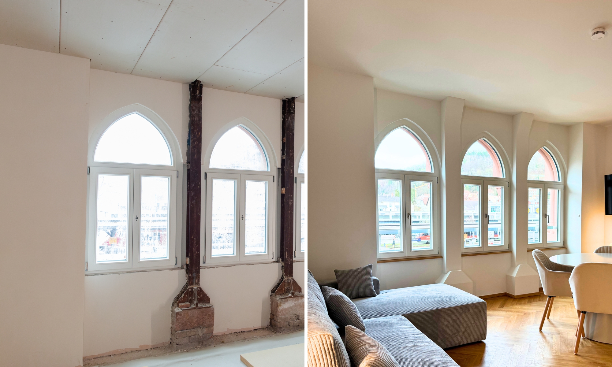 Dachboden Ausbau in Waldshut Tiengen - Vorher Nachher Bild - Komplette Haus Sanierung