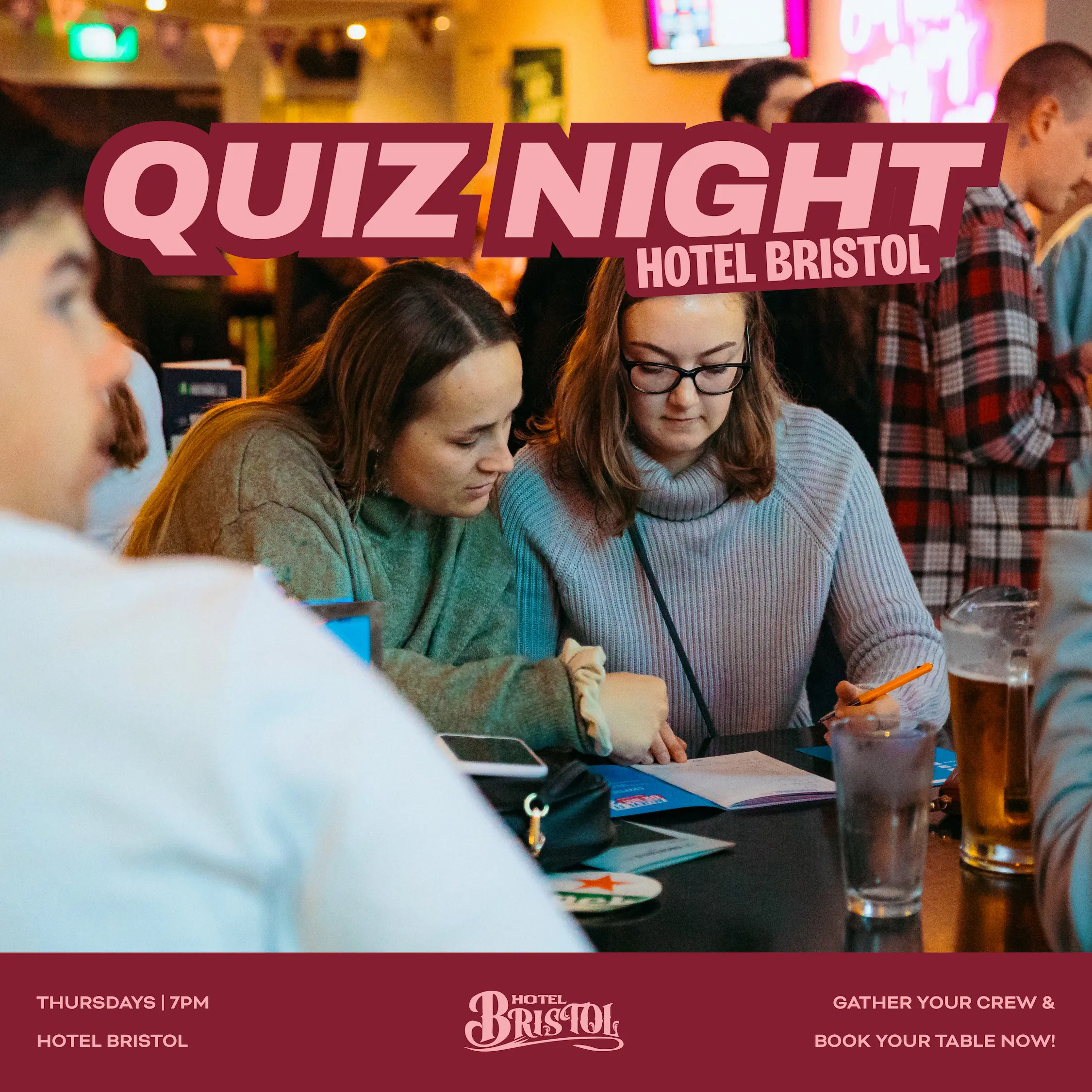 Weekly Pub Quiz at Hotel Bristol