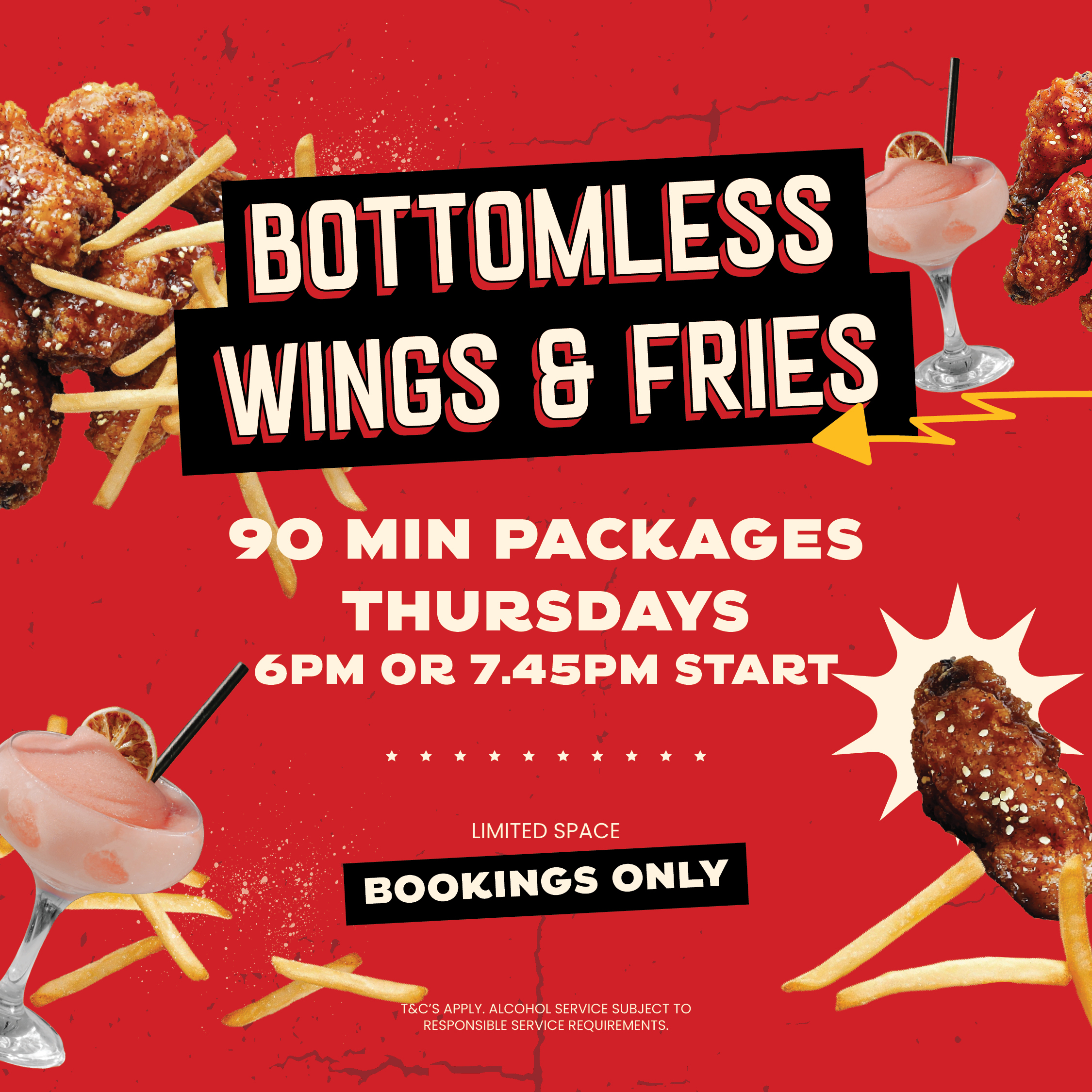 Bottomless Wings & Fries