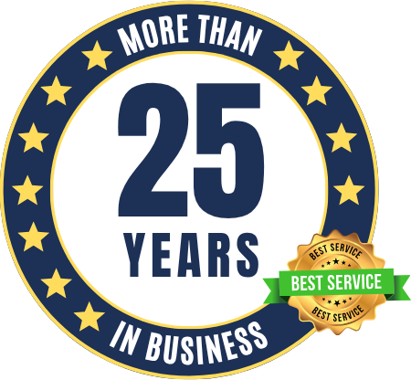 25 Years Trust badge