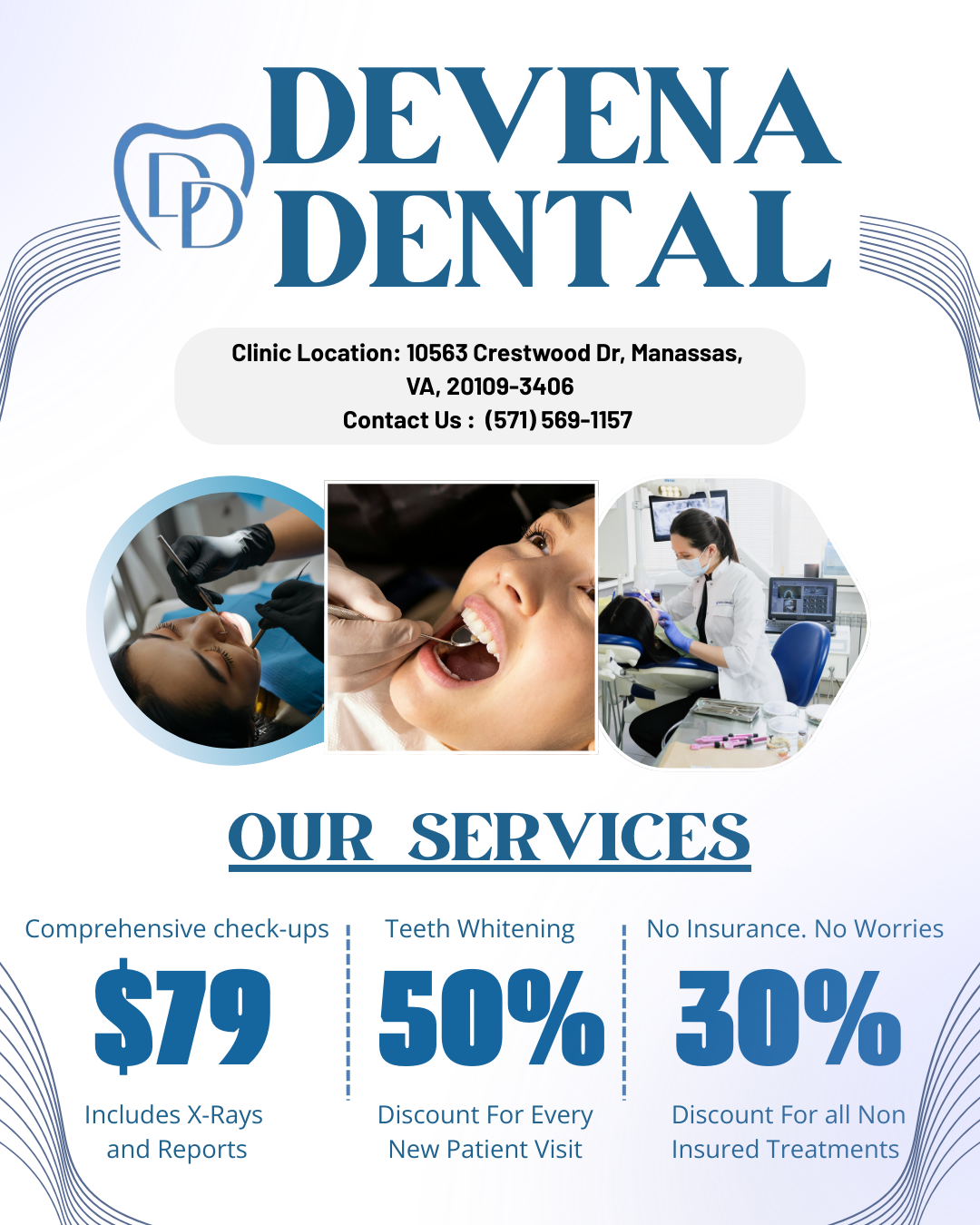 Devena Dental services and teeth whitening promotion