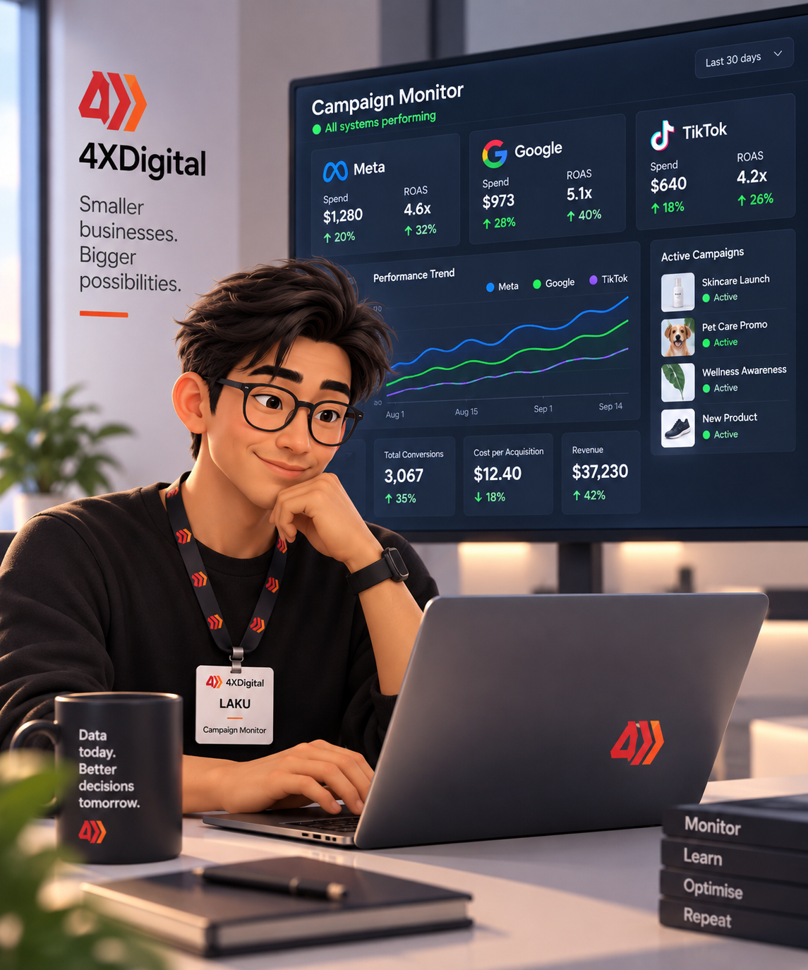 LAKU working as Campaign Monitor