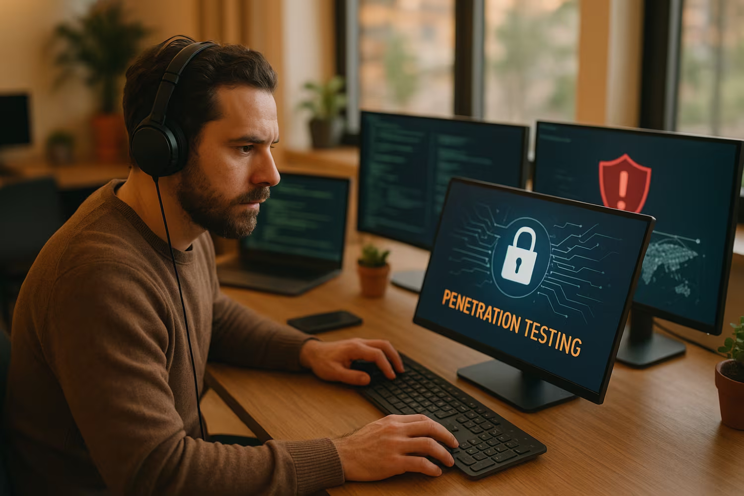Penetration tester using cybersecurity tools