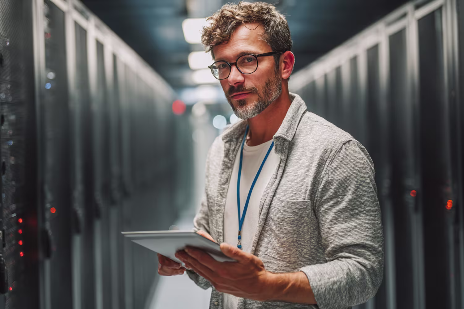 IT professional managing Windows server