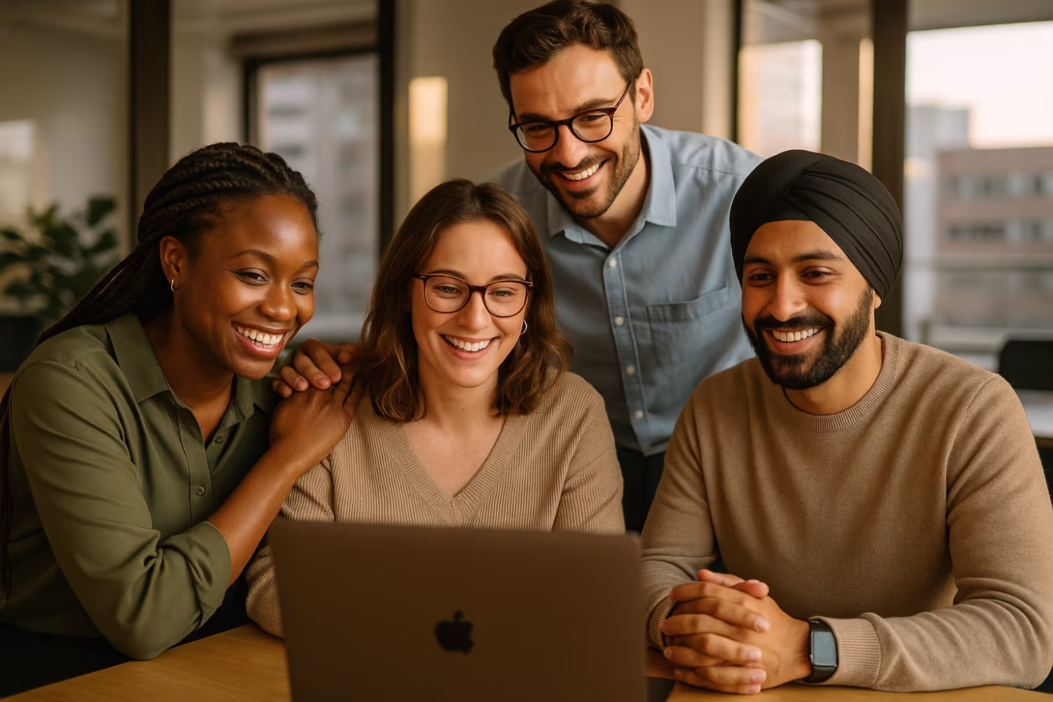 Diverse team discussing IAM security