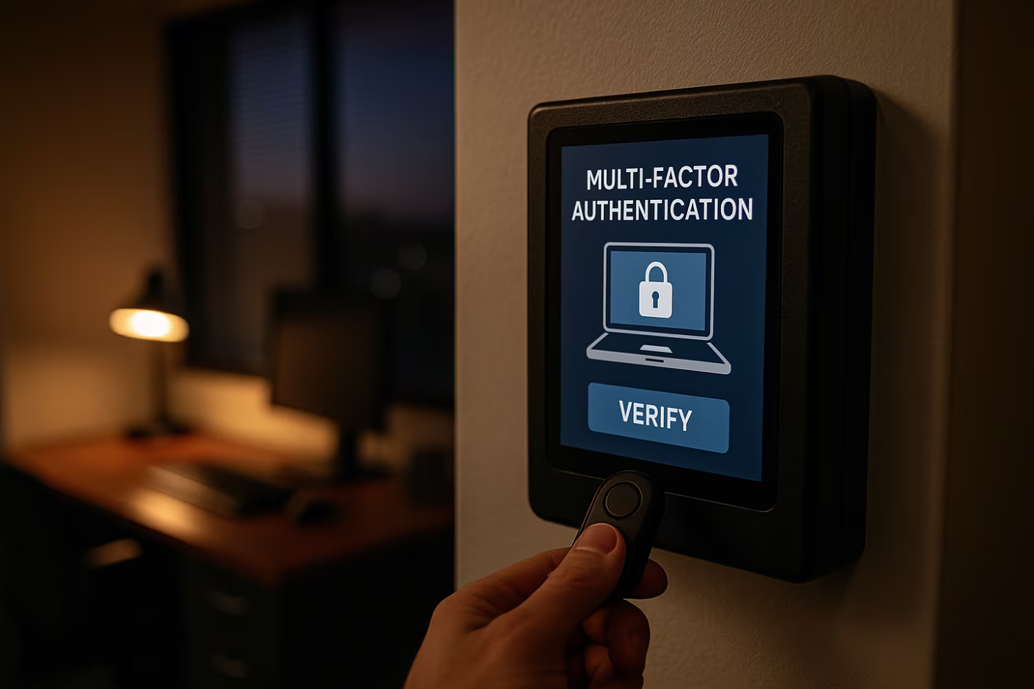 Multi-factor authentication office security system